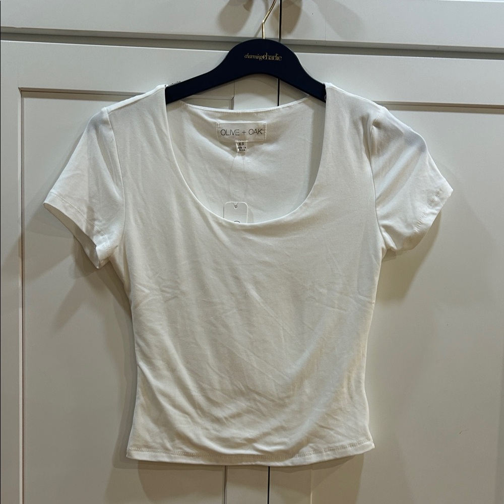 Olive & Oak Cream Short Sleeve Tee